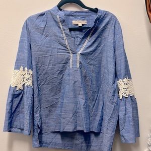 LOFT Chambray top XS
